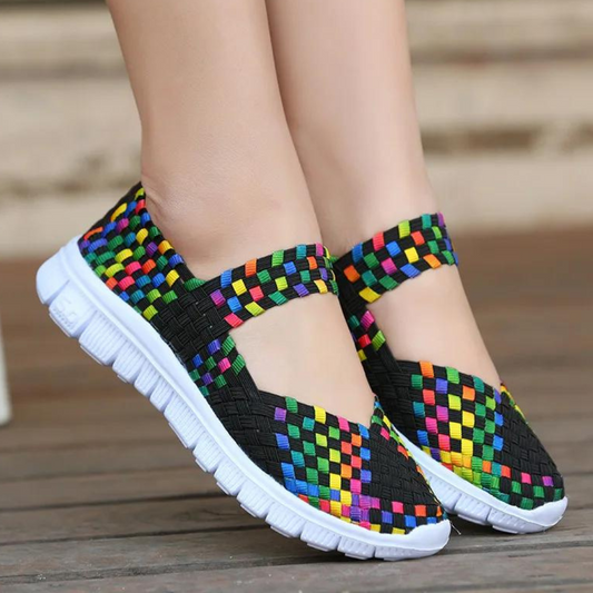 Evelyne - Ademende en kleurrijke zomerse damesschoenen