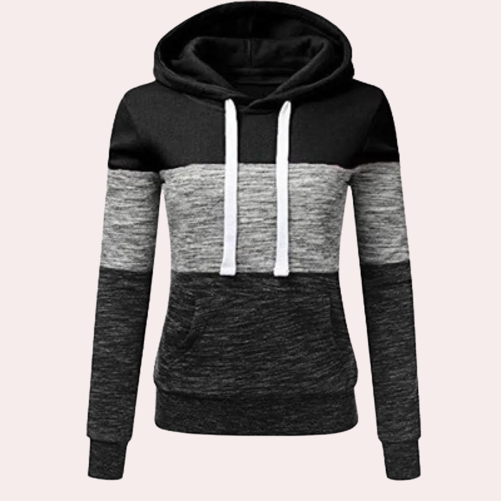 Siobhan - Driekleurige luchtige zomerhoodie voor dames