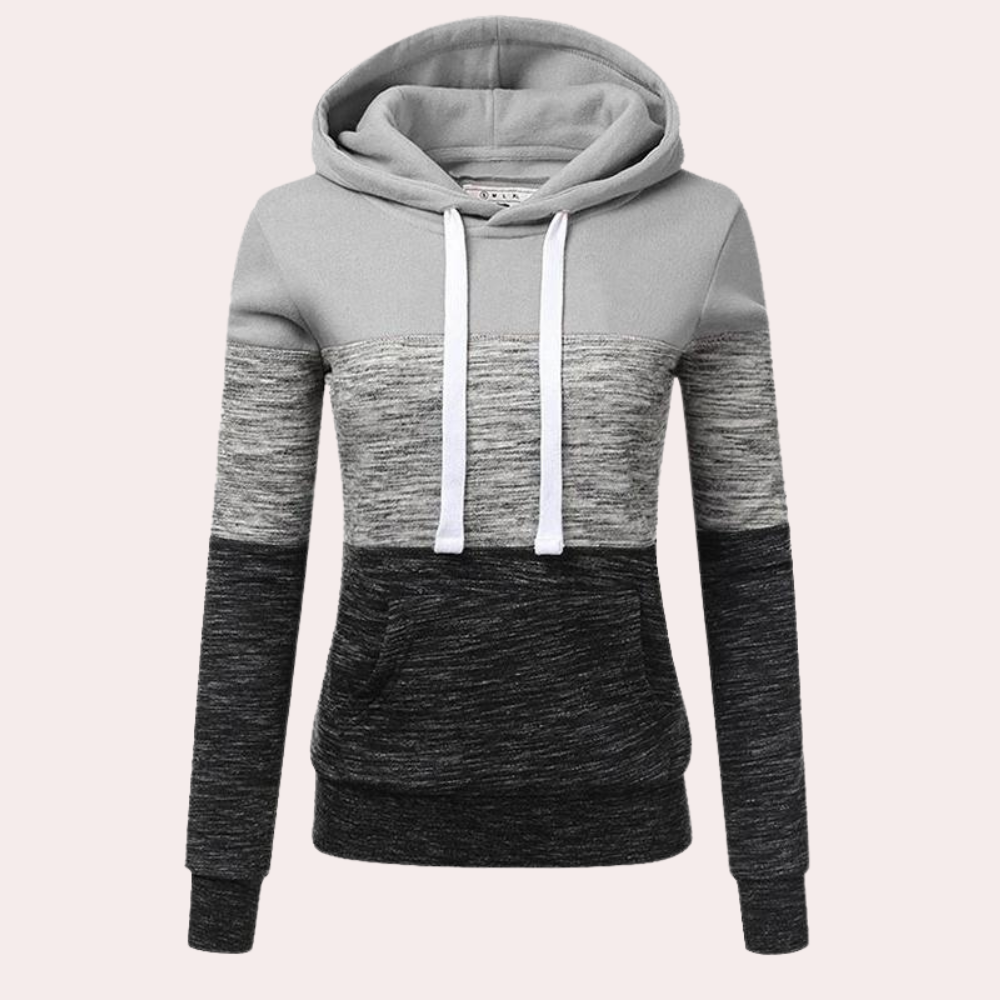 Siobhan - Driekleurige luchtige zomerhoodie voor dames