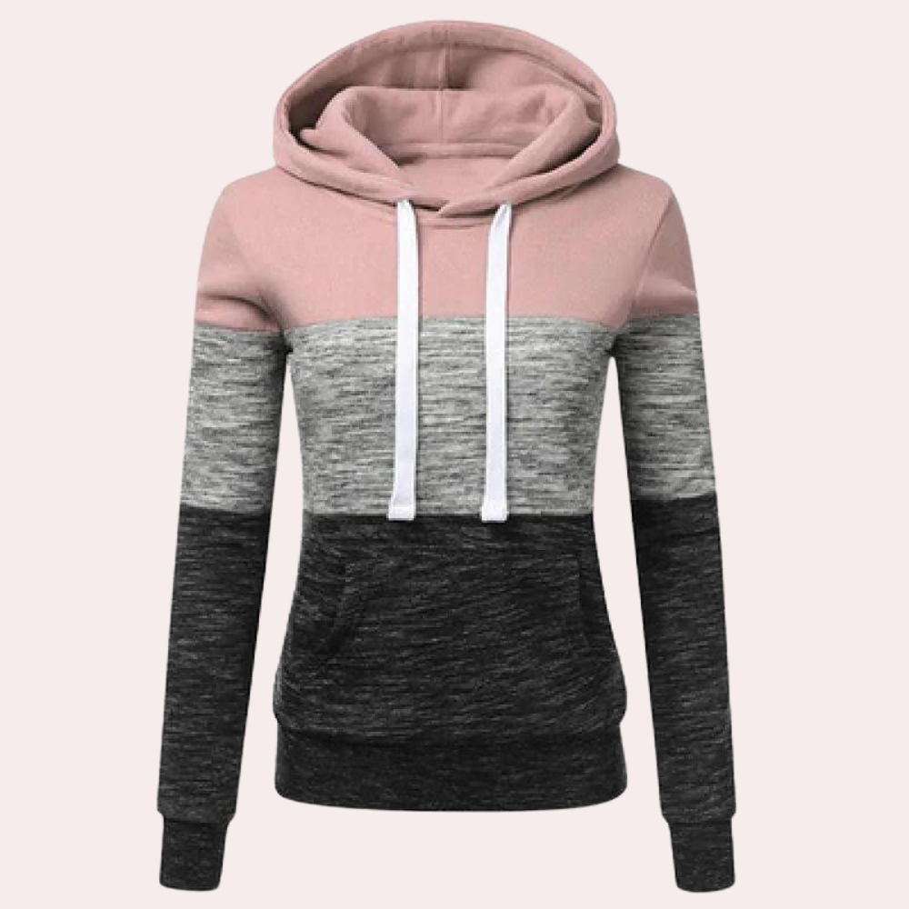 Siobhan - Driekleurige luchtige zomerhoodie voor dames