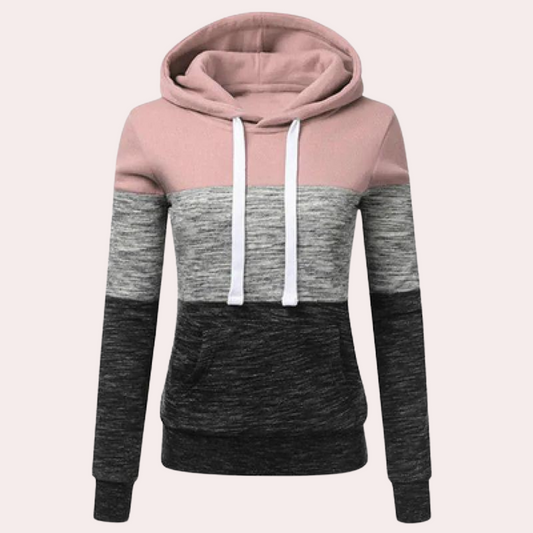 Siobhan - Driekleurige luchtige zomerhoodie voor dames