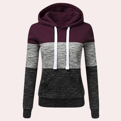 Siobhan - Driekleurige luchtige zomerhoodie voor dames