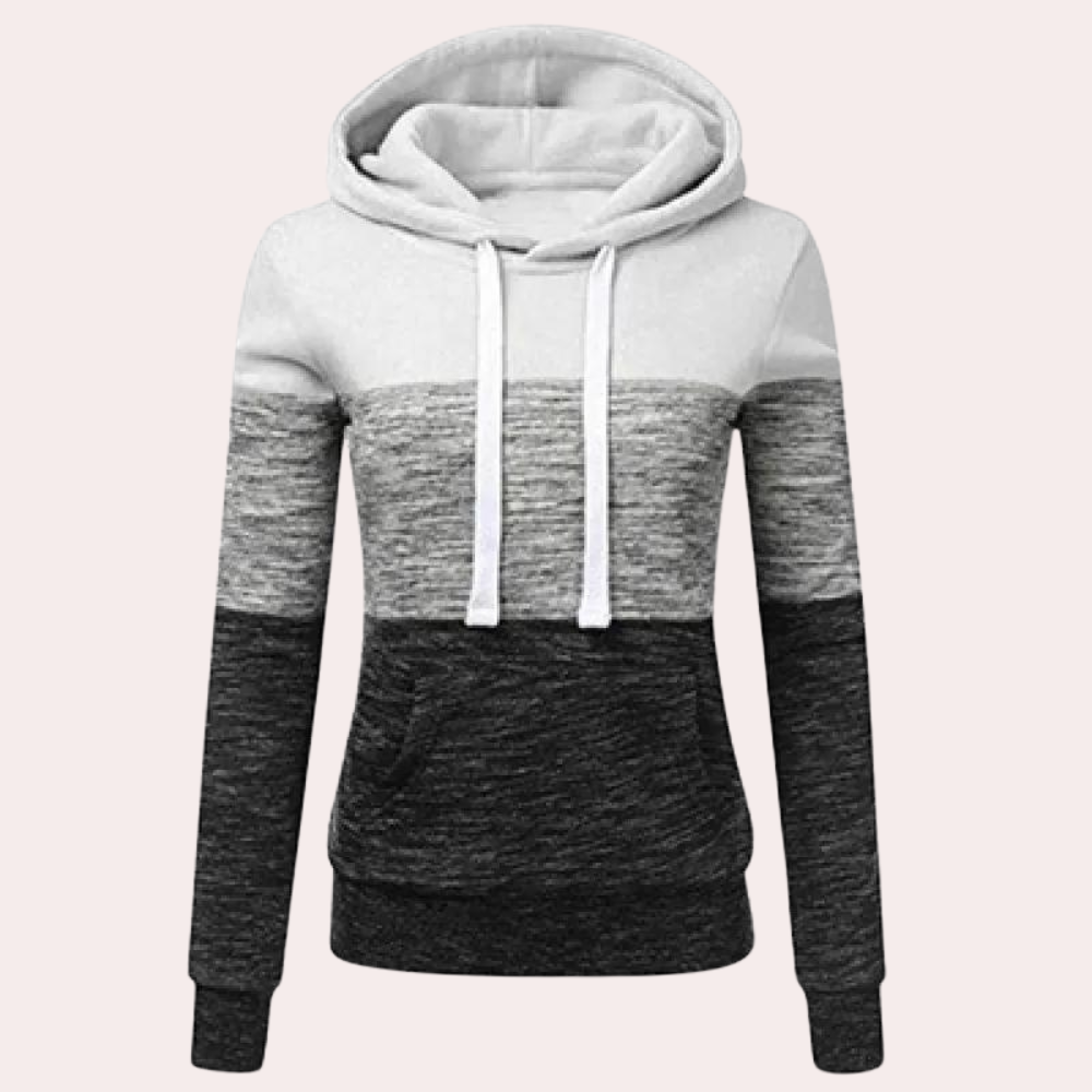 Siobhan - Driekleurige luchtige zomerhoodie voor dames