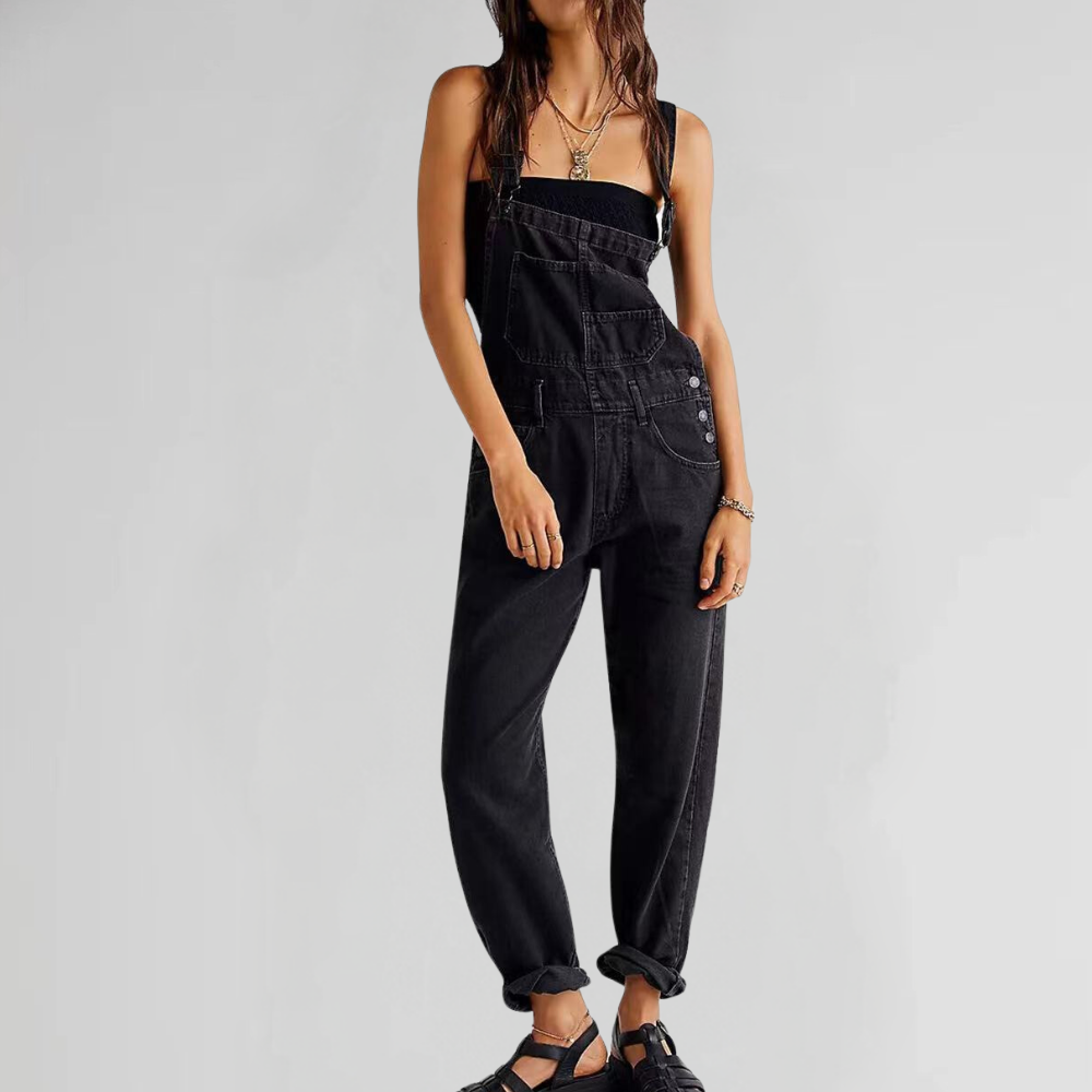 Valeria - Trendy denim zomeroverall voor dames