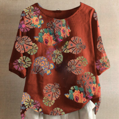 Clarisa - Trendy Retro Zomerblouse voor dames