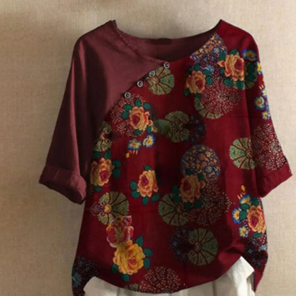 Clarisa - Trendy Retro Zomerblouse voor dames
