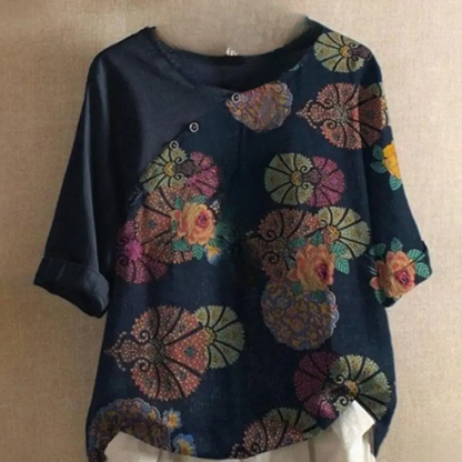 Clarisa - Trendy Retro Zomerblouse voor dames