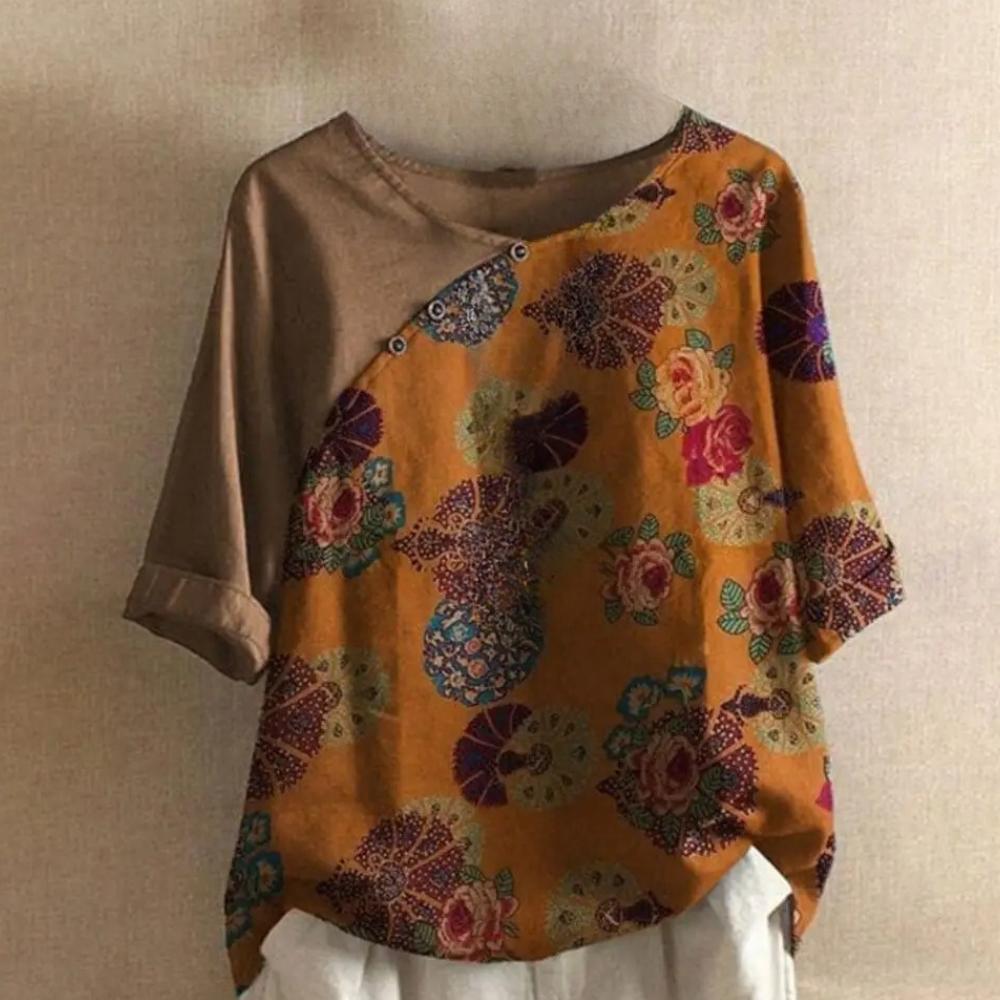 Clarisa - Trendy Retro Zomerblouse voor dames