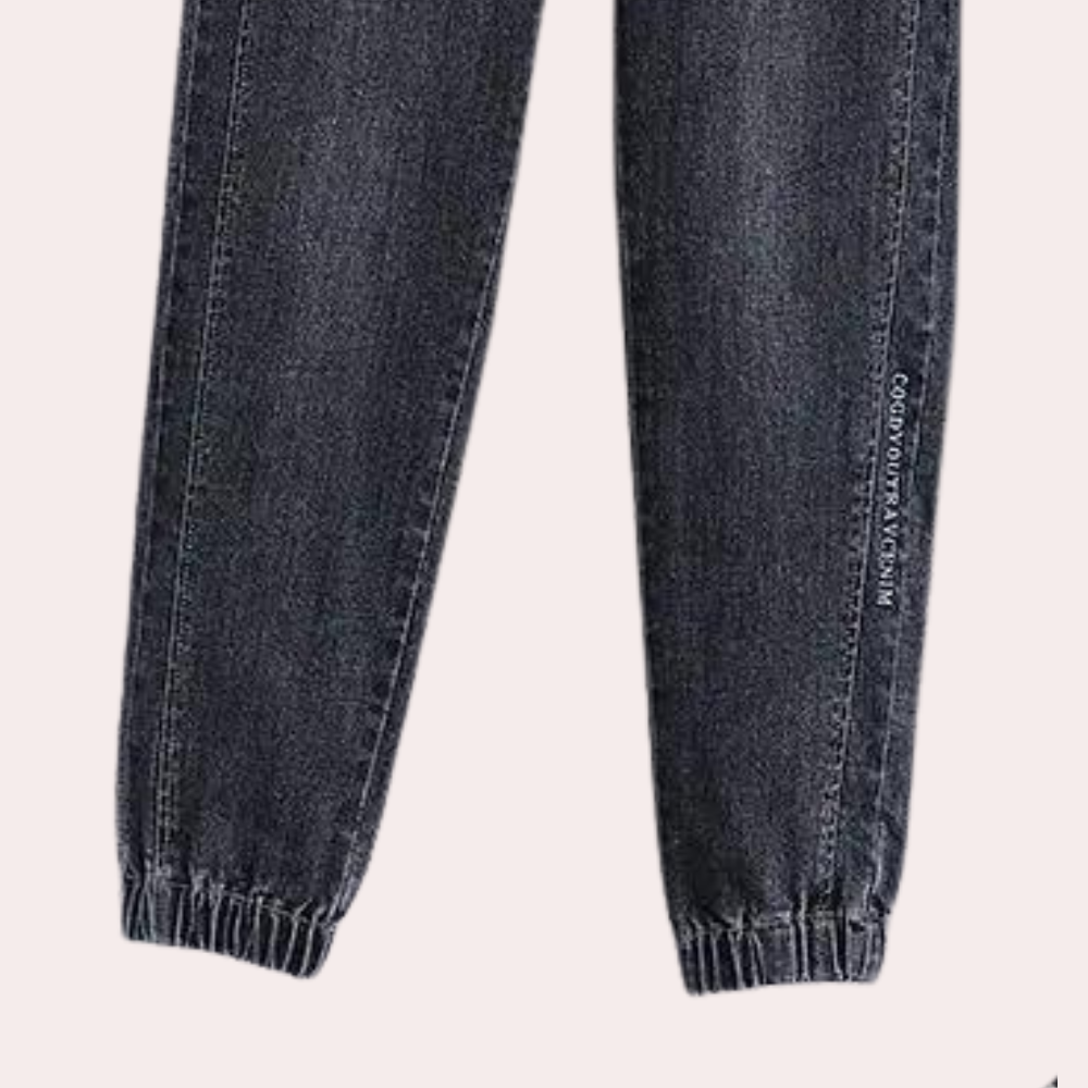 Lucrezia - Casual damesjeans met verstelbaar koord voor de zomer