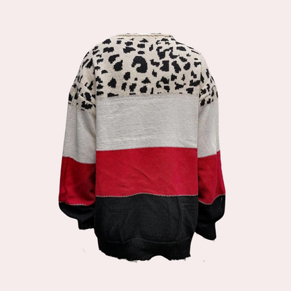 Cualli - Stijlvolle Zomersweater met luipaardprint voor dames