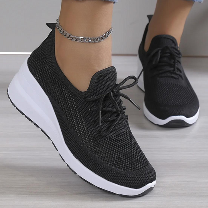 Serena - Trendy ademende wig schoenen voor dames - Perfect voor de zomer