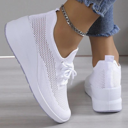 Serena - Trendy ademende wig schoenen voor dames - Perfect voor de zomer