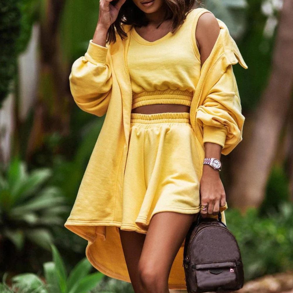 Doina - Elegante en Comfortabele 3-delige Dames Set voor de Zomer