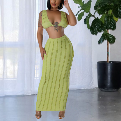 Gavrilla - Trendy zomercroptop en Maxi Rokje