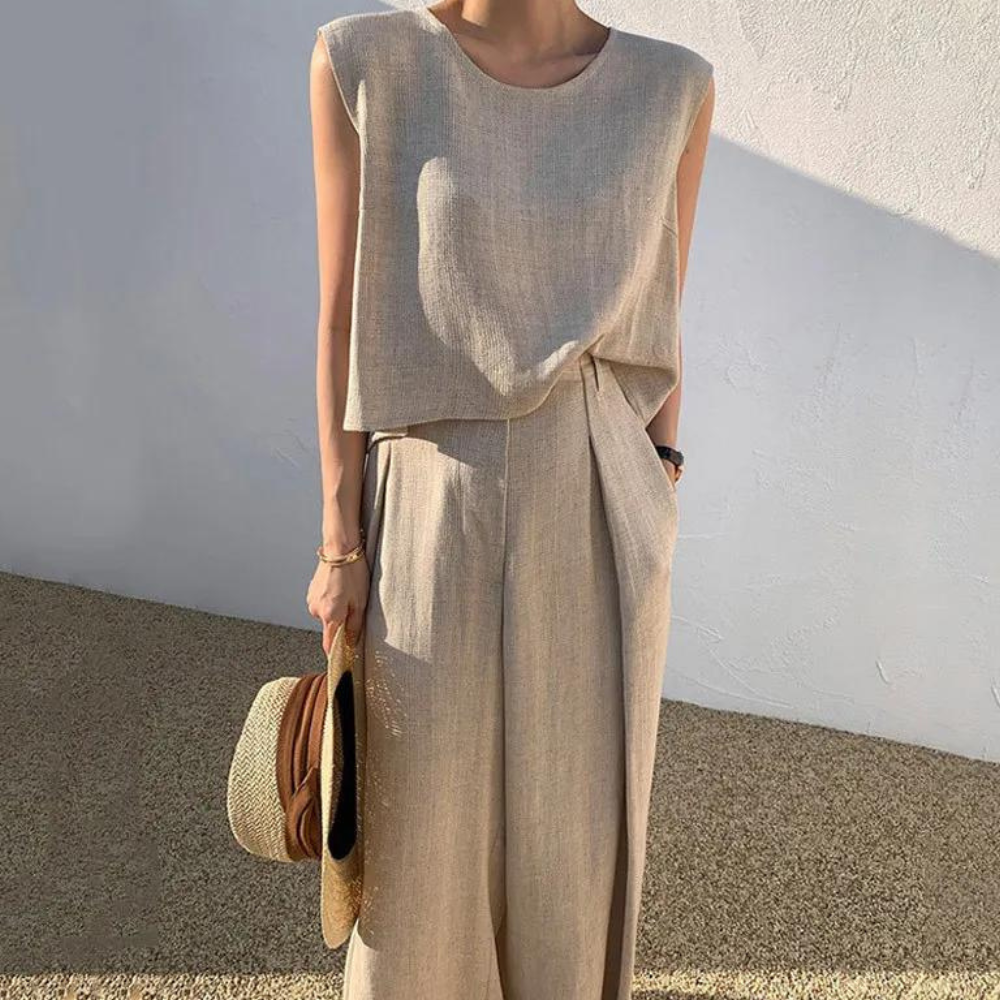 Raluca - Casual Elegance 2-delig damesset voor Zomeravonturen
