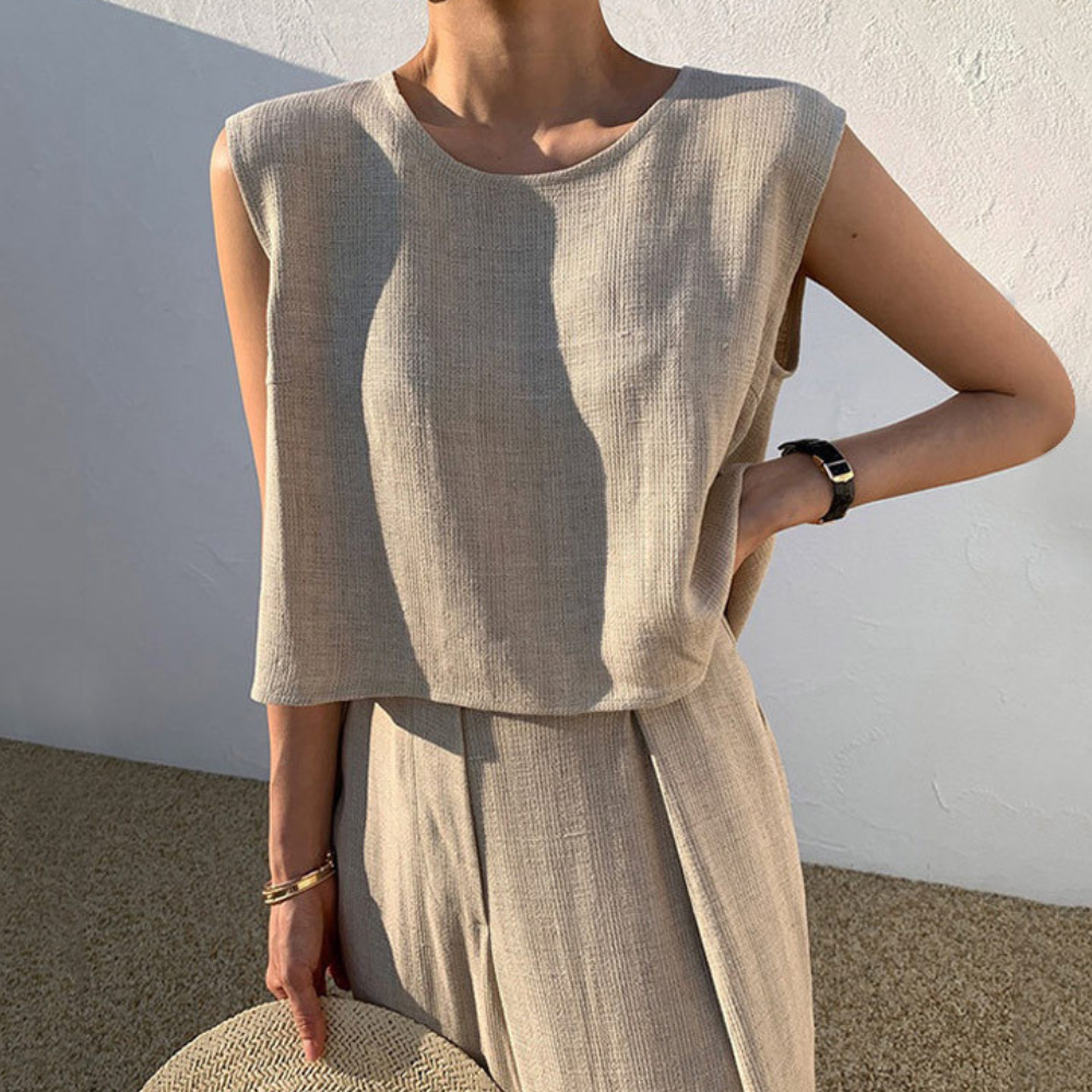 Raluca - Casual Elegance 2-delig damesset voor Zomeravonturen