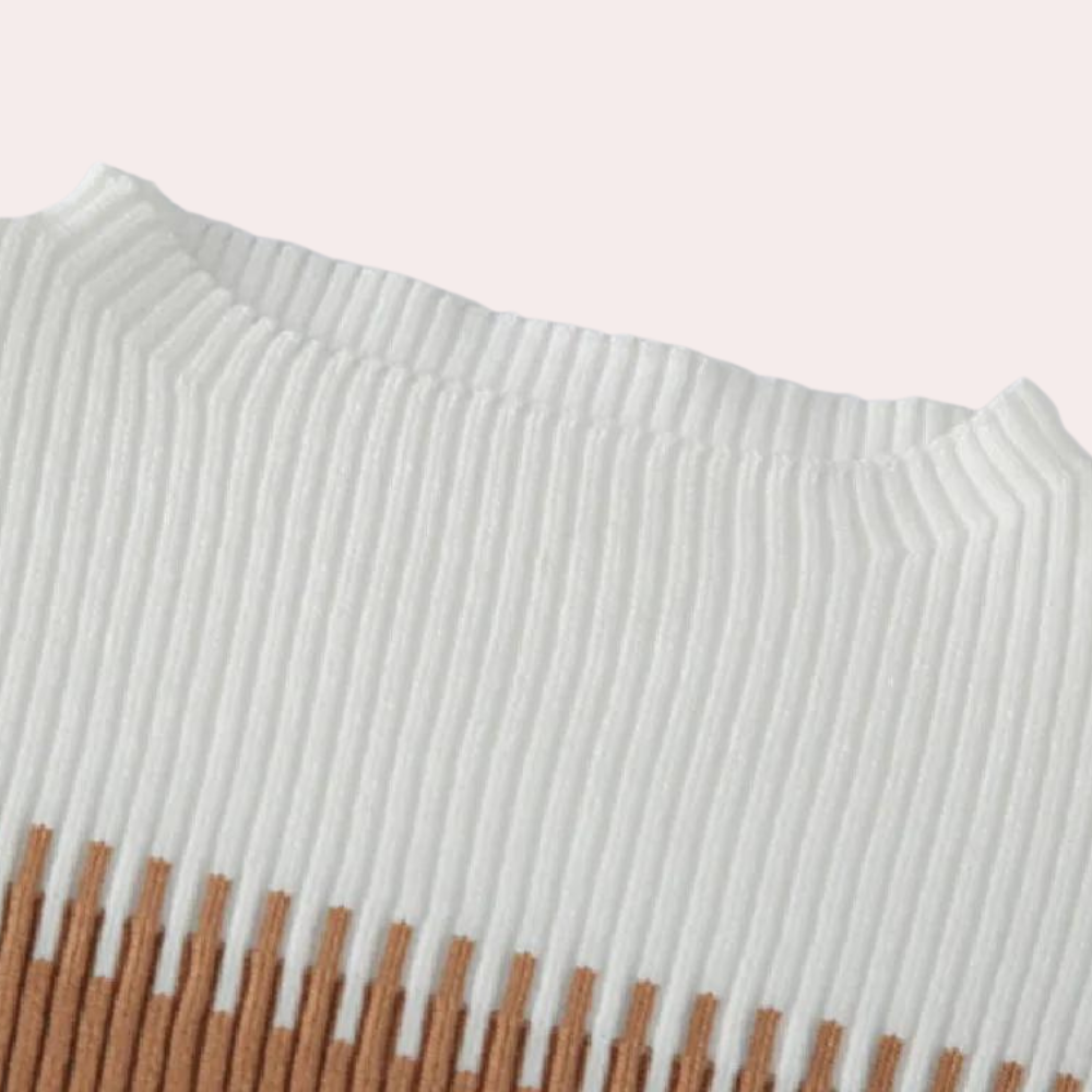 Celia - Elegante 2-delige Gebreide Zomerset voor Dames met Ribstructuur