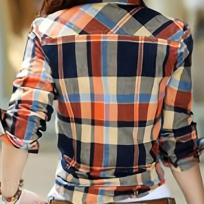 Ginevra - Trendy Zomerse Geruite Blouse voor Dames