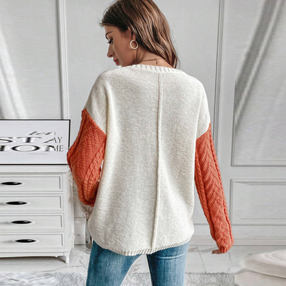 Lorna - Trendy Gebreide Damestrui met Druppelschouder voor Lente en Zomer