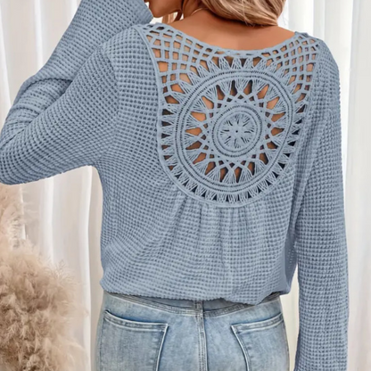 Violetta - Elegante zomerse gebreide top met V-hals voor dames