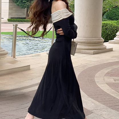 Ilinca - Glamoureuze Off-Shoulder Zomerjurk voor Vrouw
