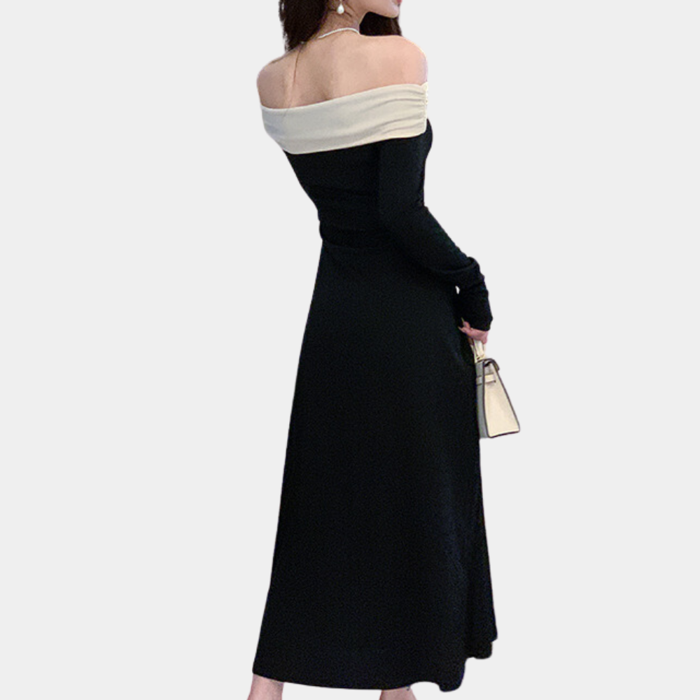 Ilinca - Glamoureuze Off-Shoulder Zomerjurk voor Vrouw