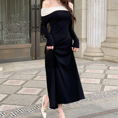 Ilinca - Glamoureuze Off-Shoulder Zomerjurk voor Vrouw
