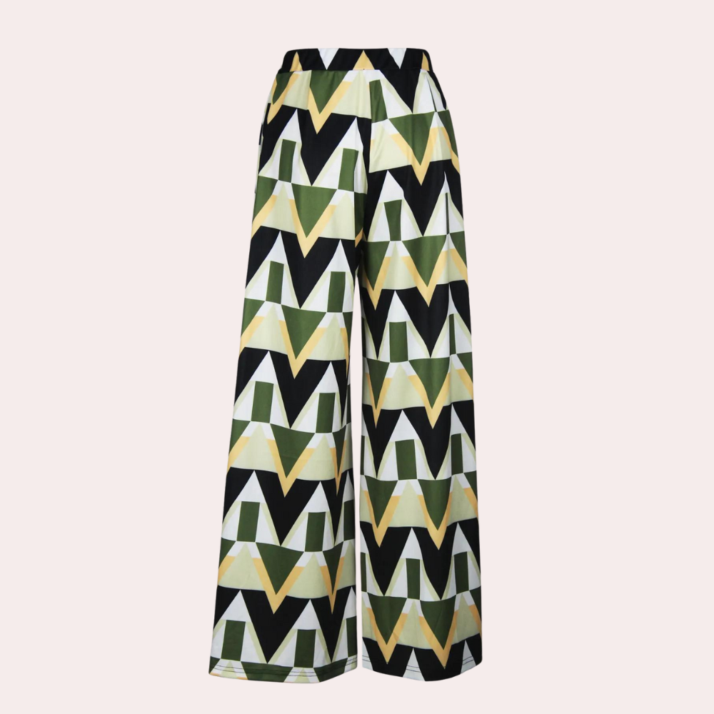 Fisseha - Stijlvolle Dames Wijde Broek met Hoge Taille voor de Zomer