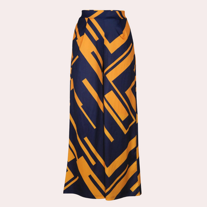 Fisseha - Stijlvolle Dames Wijde Broek met Hoge Taille voor de Zomer