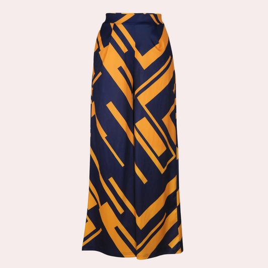 Fisseha - Stijlvolle Dames Wijde Broek met Hoge Taille voor de Zomer