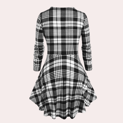 Andrada - Elegante zomerse geruite jurk voor dames