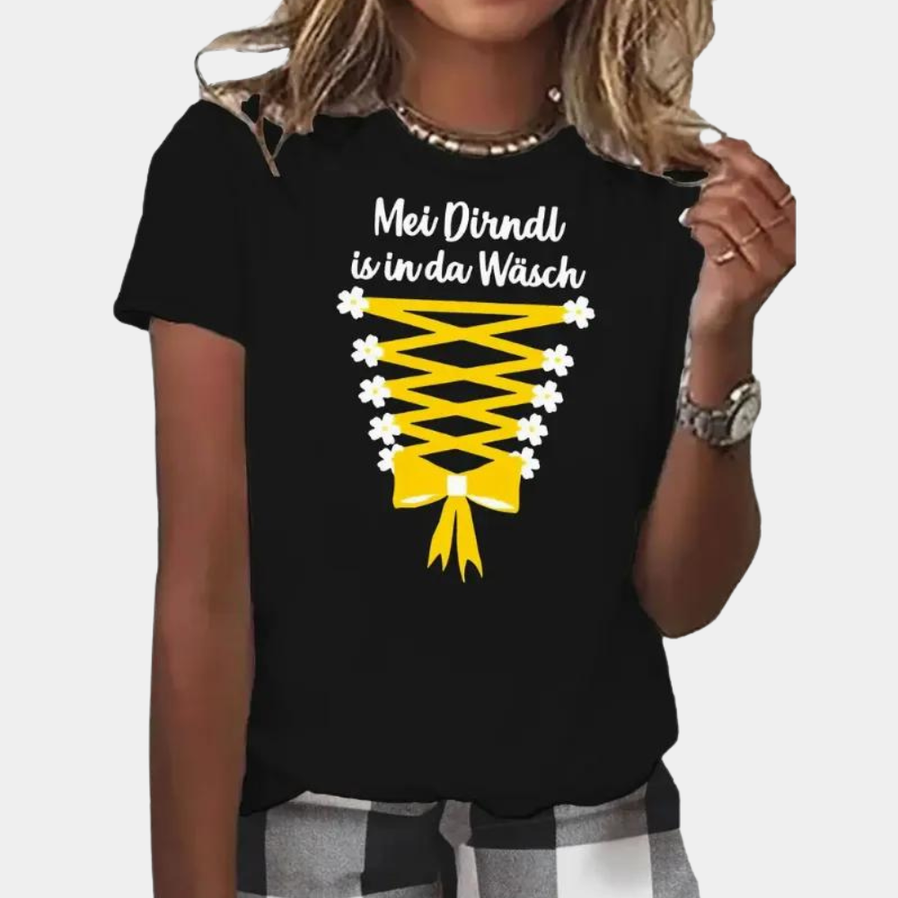 Gala - Stijlvol Dirndl T-shirt voor Zomerfeesten en Oktoberfest