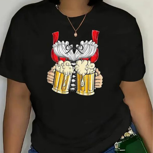 Odetta - Comfortabel dames t-shirt Zomer Oktoberfest
