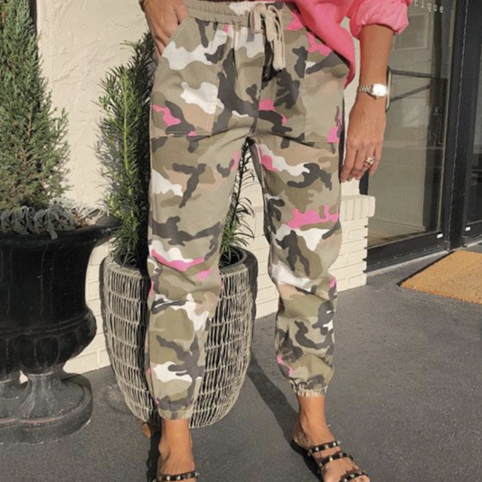 Myrsini - Stijlvolle en comfortabele camouflagebroeken voor dames - Perfect voor de lente en zomer
