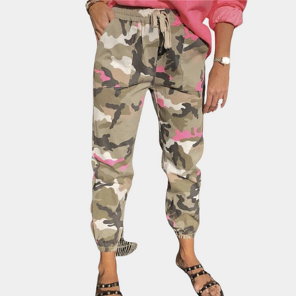 Myrsini - Stijlvolle en comfortabele camouflagebroeken voor dames - Perfect voor de lente en zomer