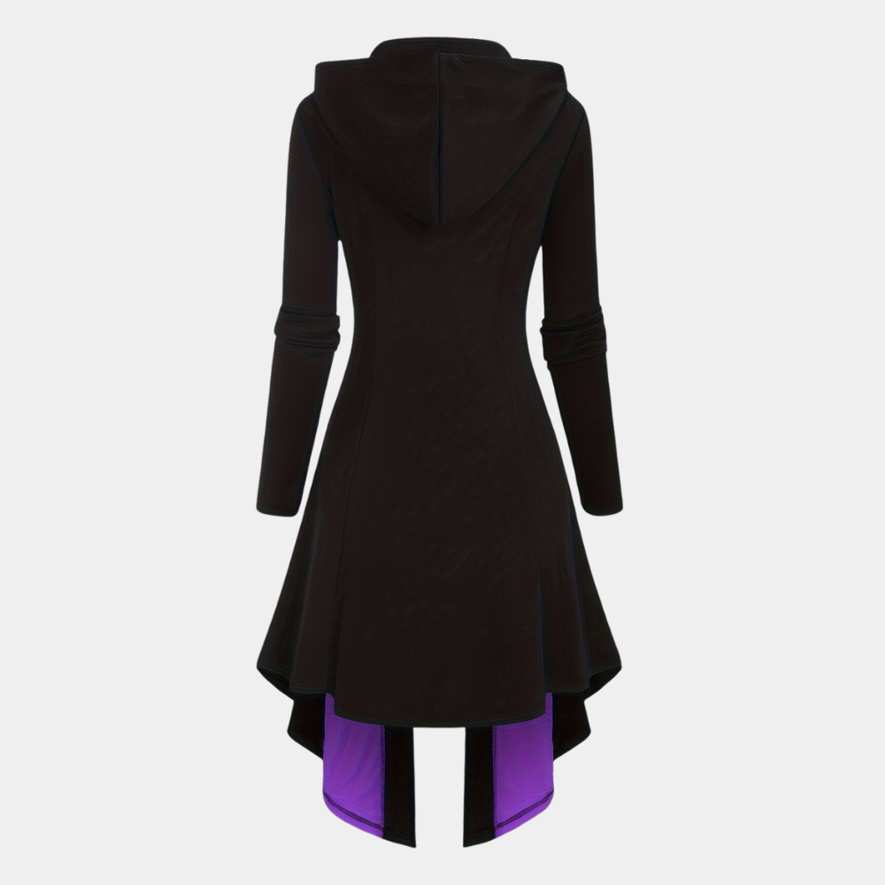 Nyssa - Luchtige Zomer Hoodie Jurk met Stijlvolle Rits