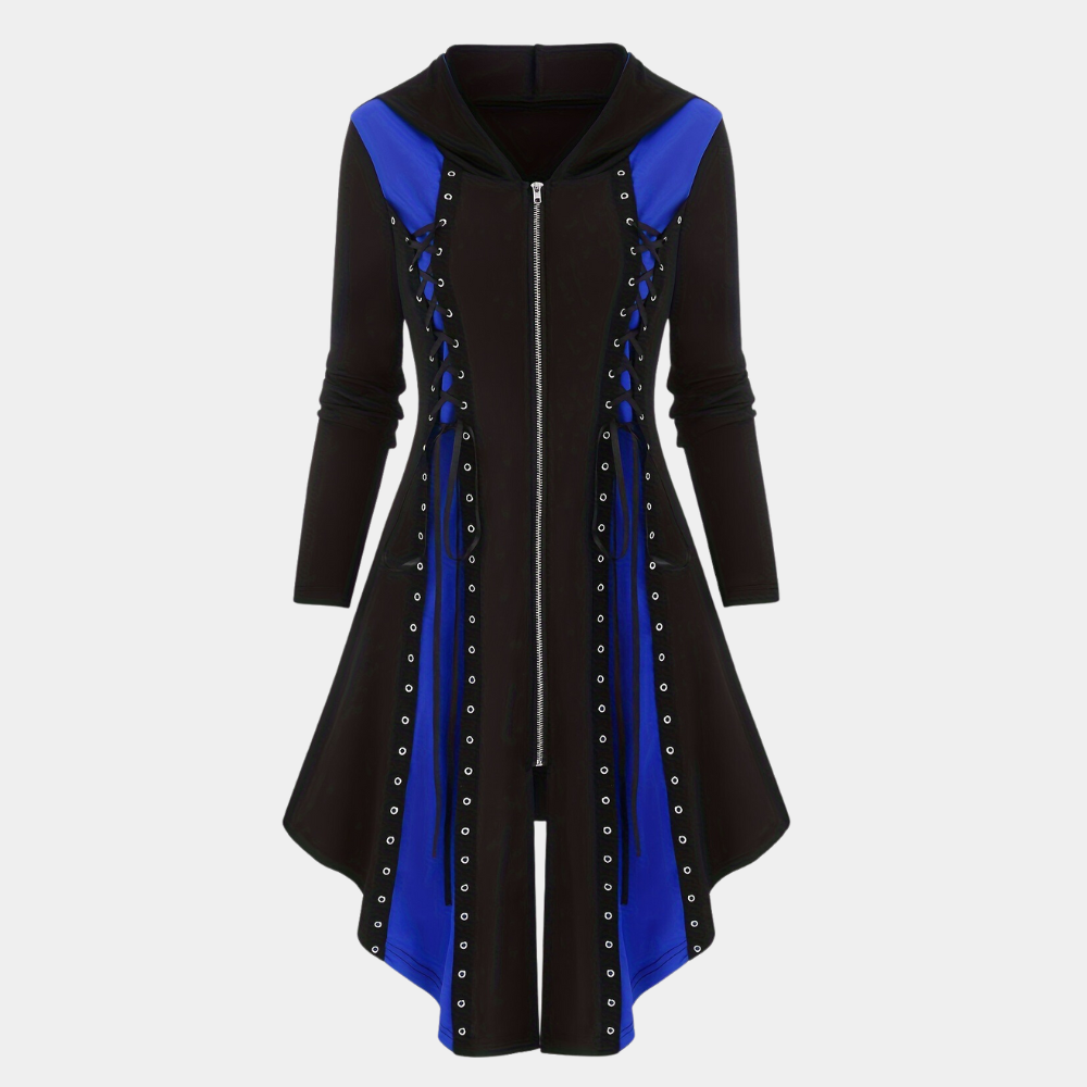 Nyssa - Luchtige Zomer Hoodie Jurk met Stijlvolle Rits