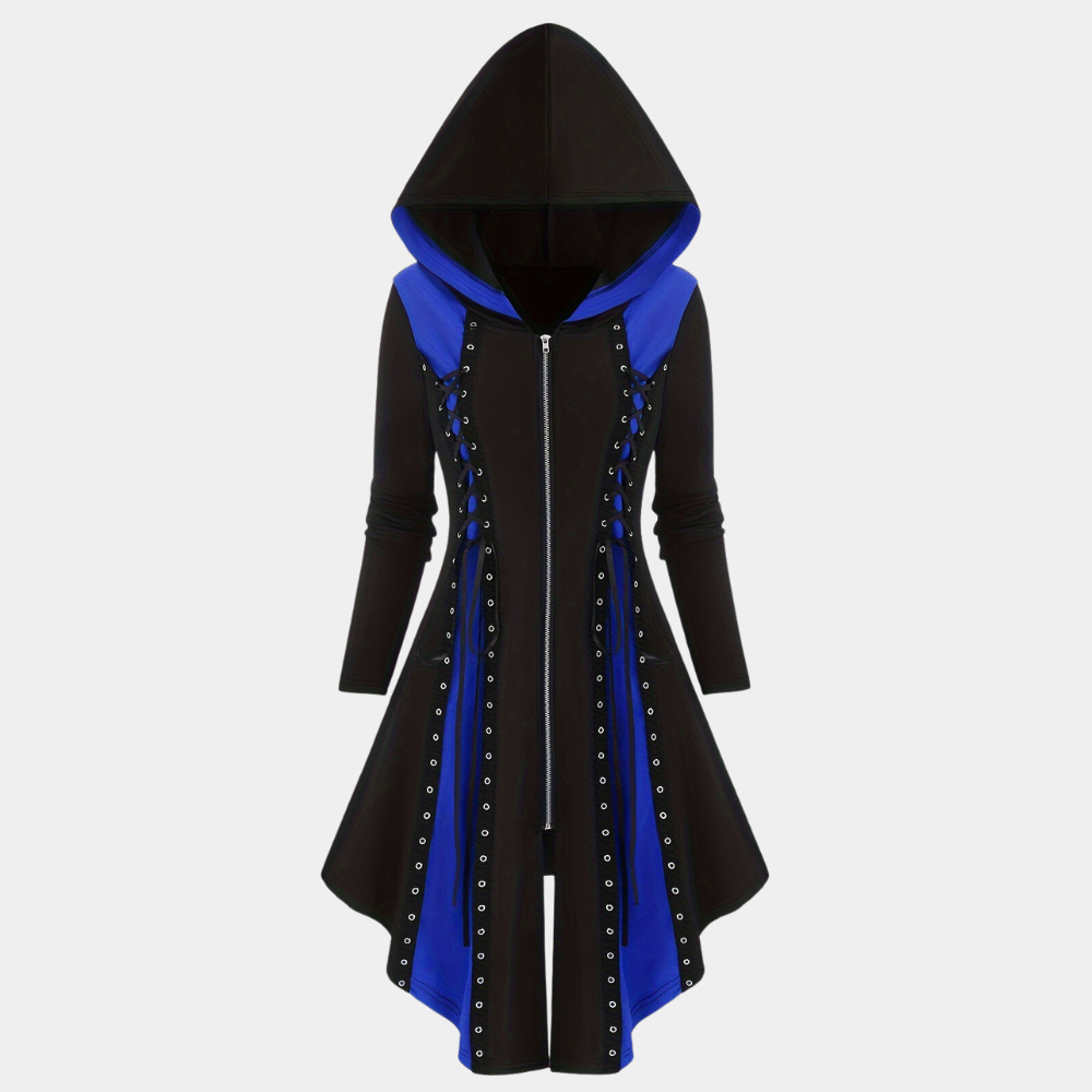 Nyssa - Luchtige Zomer Hoodie Jurk met Stijlvolle Rits