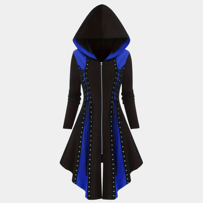 Nyssa - Luchtige Zomer Hoodie Jurk met Stijlvolle Rits