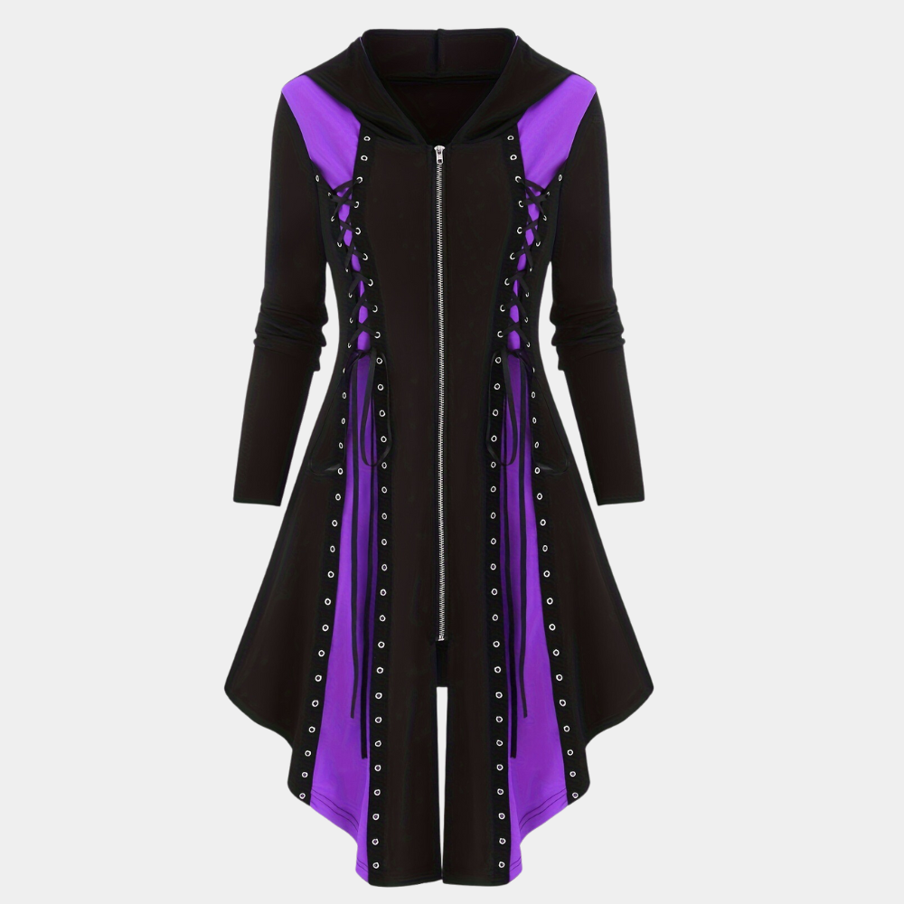 Nyssa - Luchtige Zomer Hoodie Jurk met Stijlvolle Rits