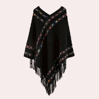 ZOI - Boho Poncho voor dames met trendy V-hals, perfect voor de zomer