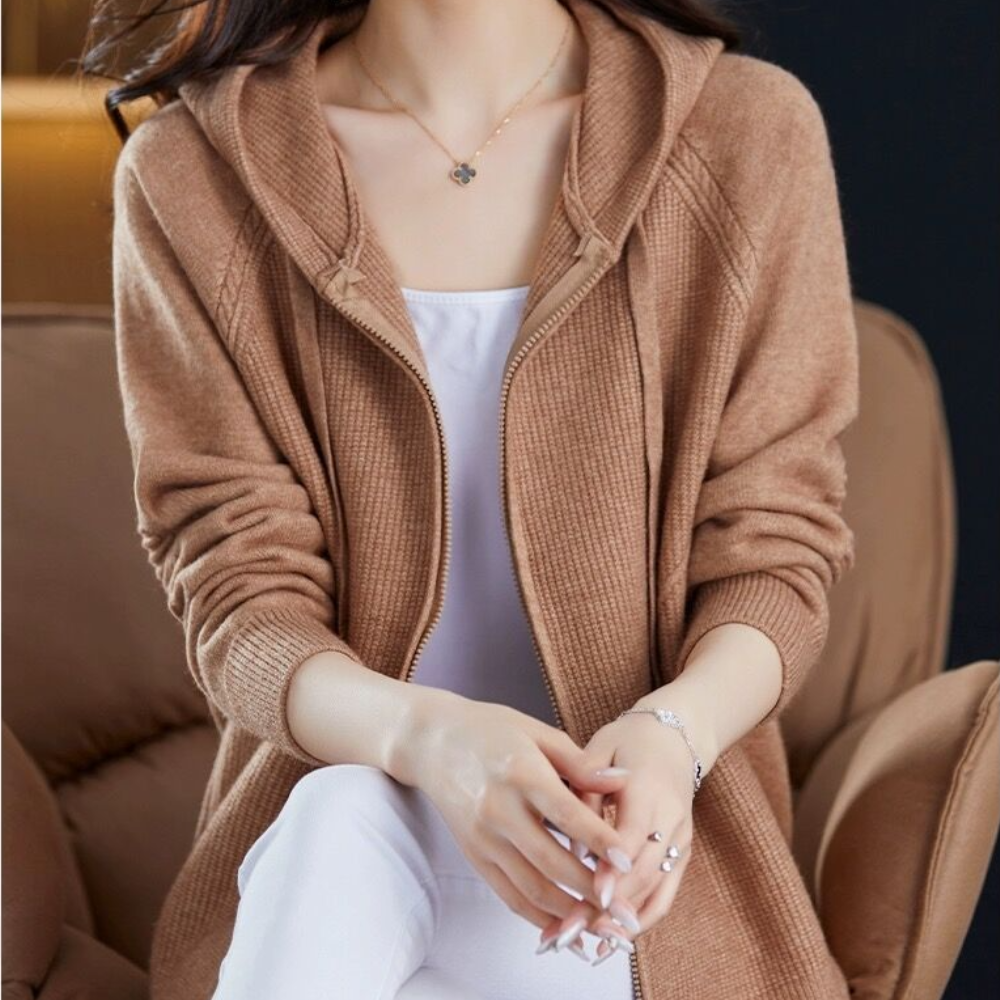 Danika - Comfortabel damesvest met capuchon voor de zomer