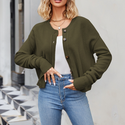 Amaryllis - Luxe gebreid damesvest voor de zomer