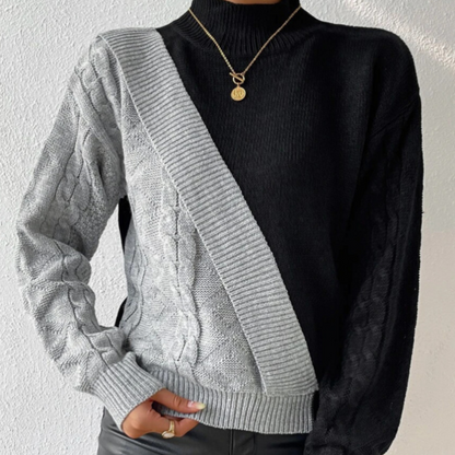 Dorottya - Trendy asymmetrische damestrui voor de zomer