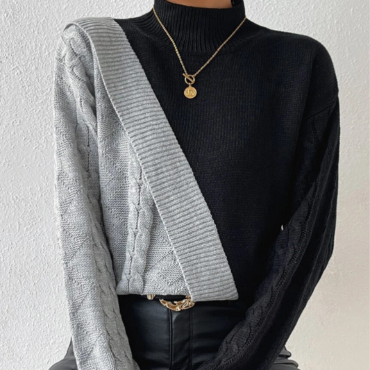 Dorottya - Trendy asymmetrische damestrui voor de zomer