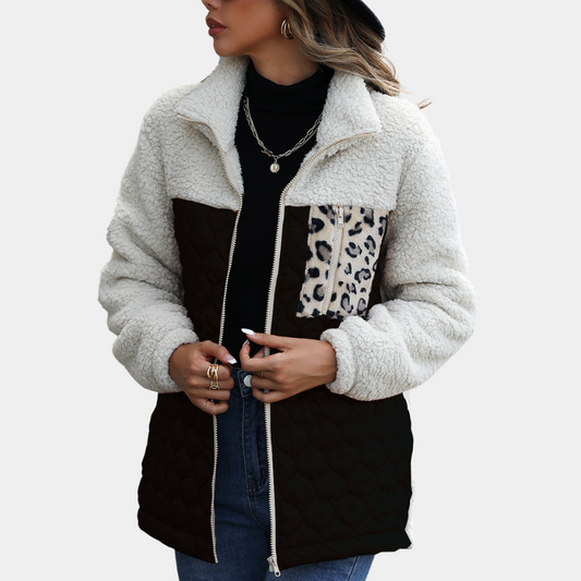Estefania - Modieuze Lente/Zomer Plush Jas voor de Elegante Dame