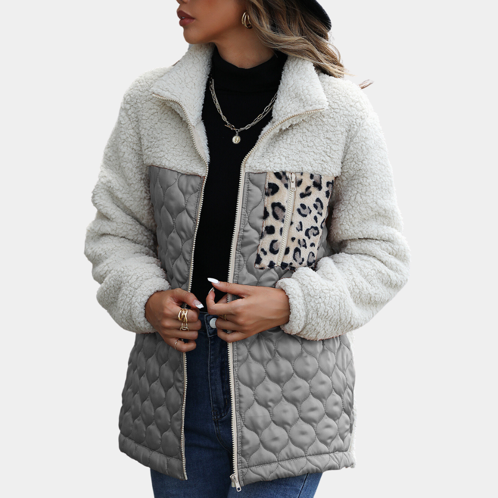 Estefania - Modieuze Lente/Zomer Plush Jas voor de Elegante Dame