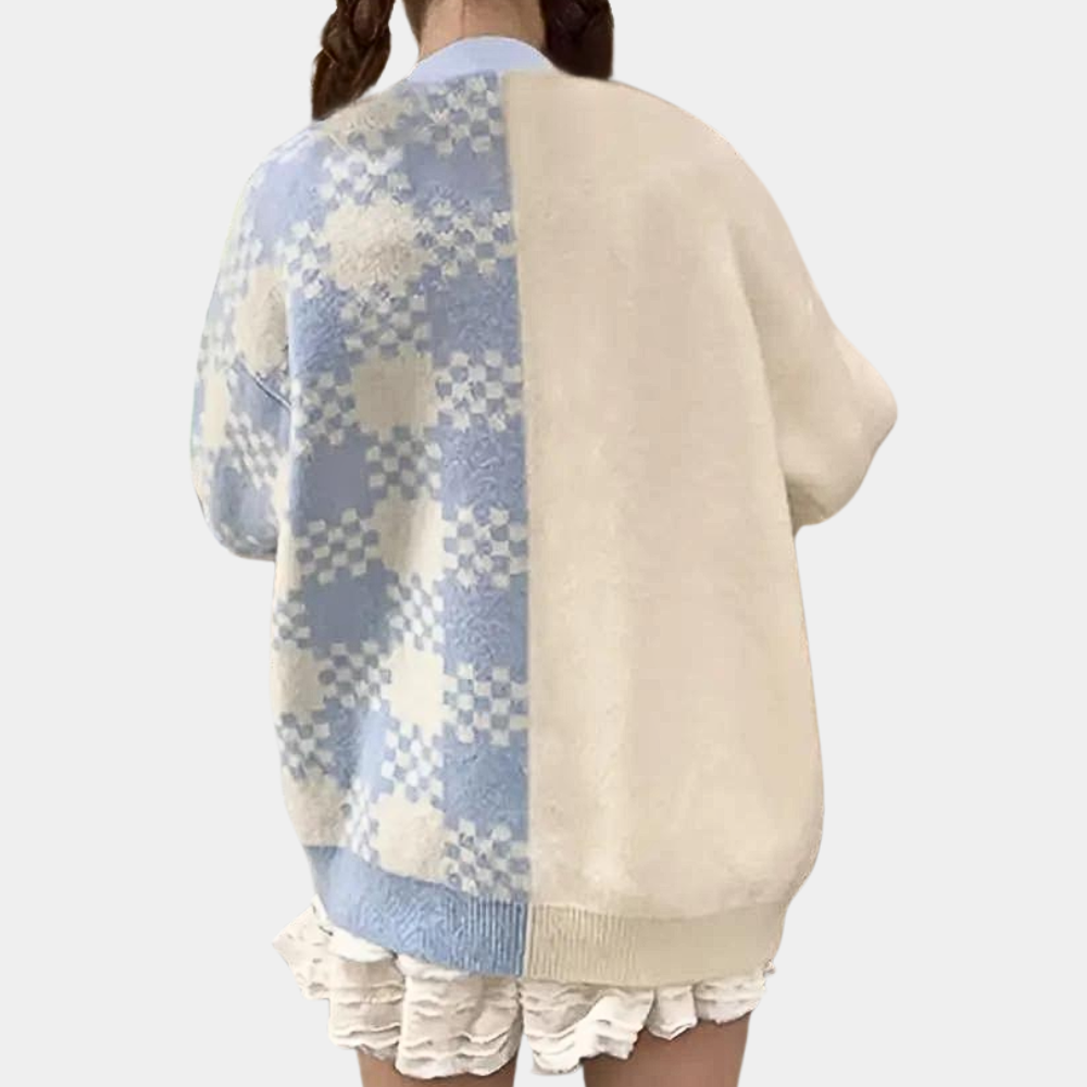 Aureliana - Stijlvol Kleurblok Damesvest voor de Zomer