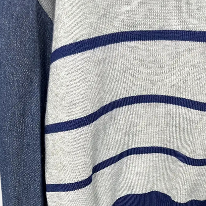 Lujzika - Modieuze Zomersweater met Denim Mouwen voor dames