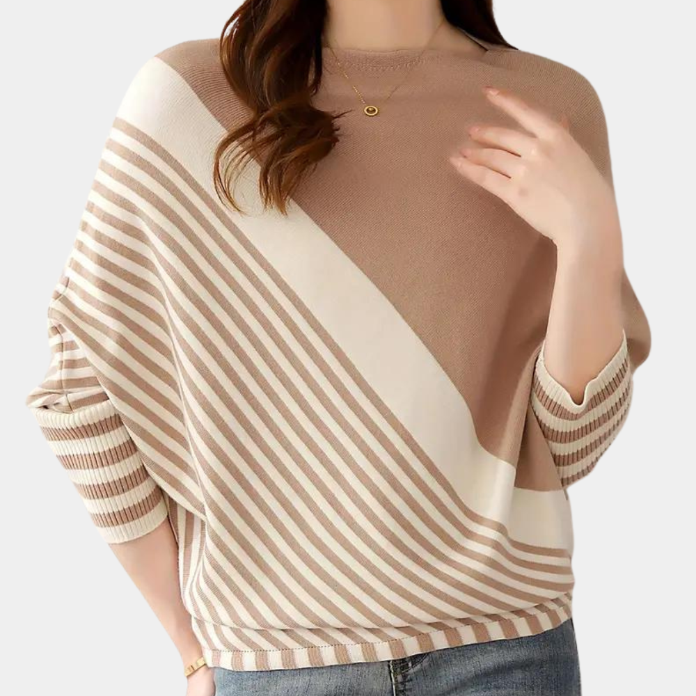 Oleda - Luxe gebreide zomerse trui voor elegante dagen